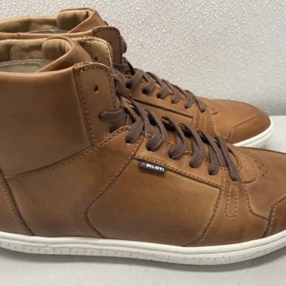 NEW PILOTI High Top Driving Sneaker Shoes US M10 Apex Cognac - Picture 4 of 4